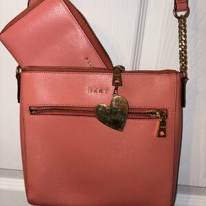 DKNY Coral Crossbody Bag with Gold Details